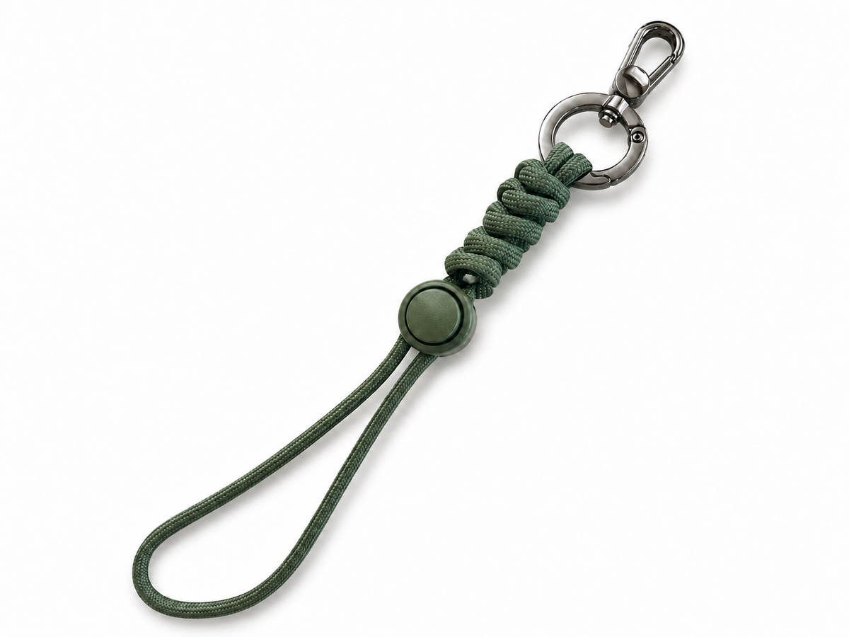 Paracord Phone Wrist Strap with 2 Tether Tabs Adjustable EDC Lanyard with Carabiner for Phone Camera Backpack and Keys