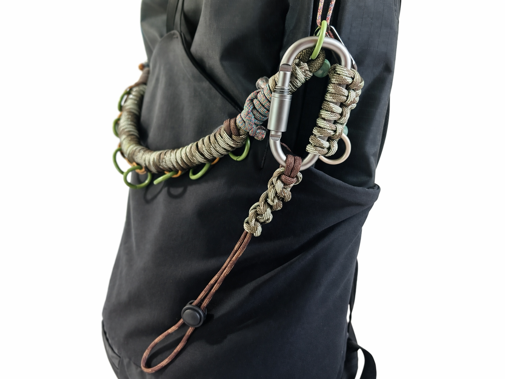 Paracord Outdoor Gear Attachment Set for Hiking Camping Backpack and Everyday Carry