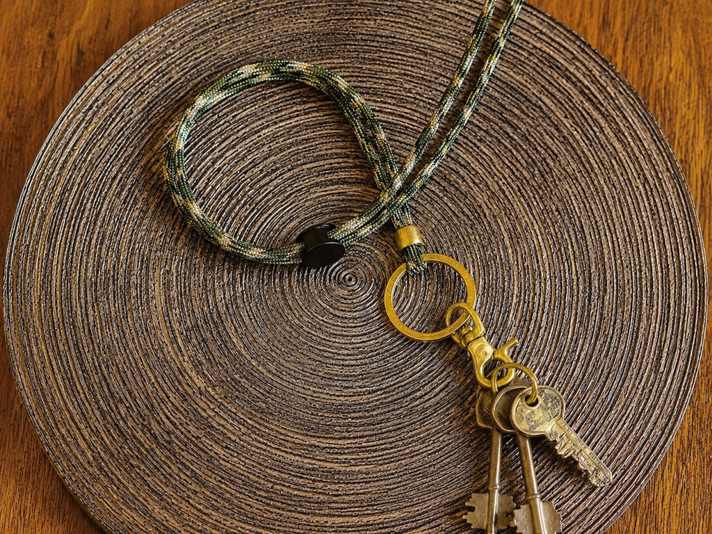 Adjustable Paracord Neck Lanyard for Small Pouches Glasses and EDC Gear