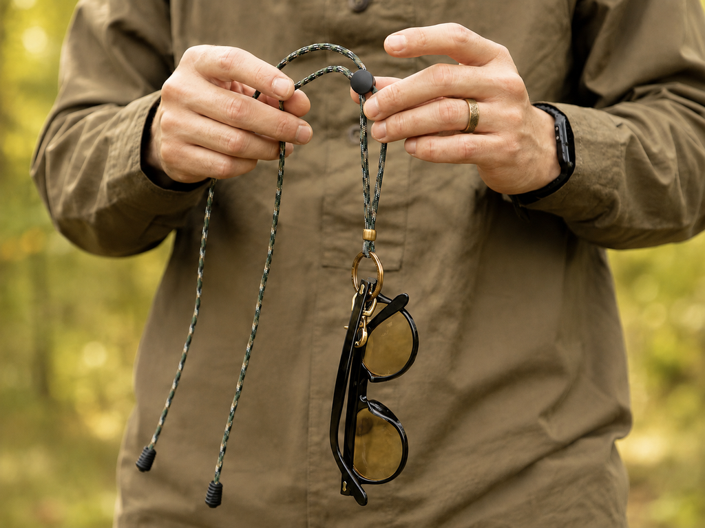 Adjustable Paracord Neck Lanyard for Small Pouches Glasses and EDC Gear