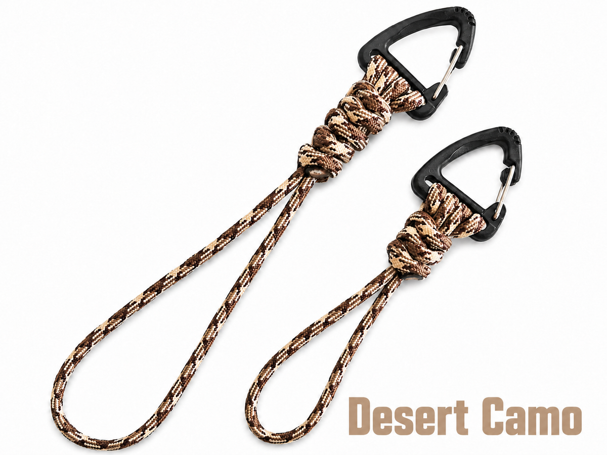 Handmade 550 Paracord Gear Clip Set Large and Small