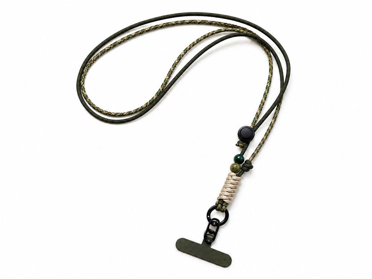 Adjustable Paracord Phone Lanyard Crossbody Strap