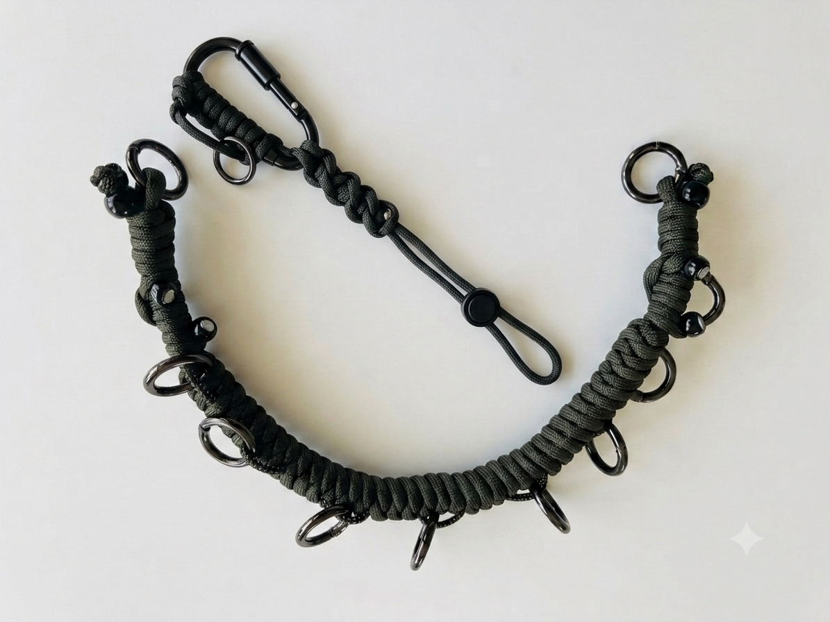 Paracord Outdoor Gear Attachment Set for Hiking Camping Backpack and Everyday Carry
