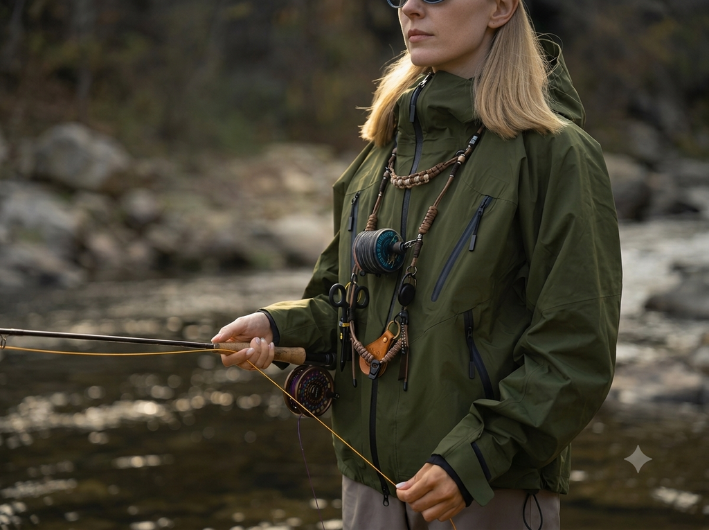 Paracord Fly Fishing Lanyard Hands Free Tool Holder for Fishing Gear