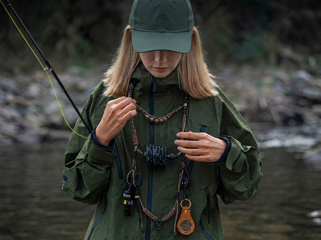Paracord Fly Fishing Lanyard Hands Free Tool Holder for Fishing Gear