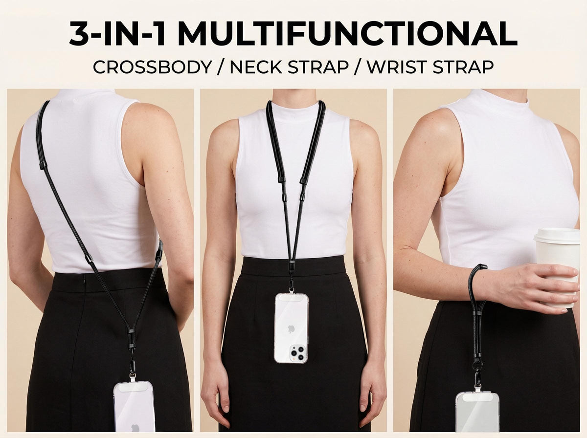 3 in 1 Phone Strap Crossbody Neck Wrist Lanyard