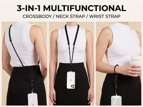 3 in 1 Phone Strap Crossbody Neck Wrist Lanyard