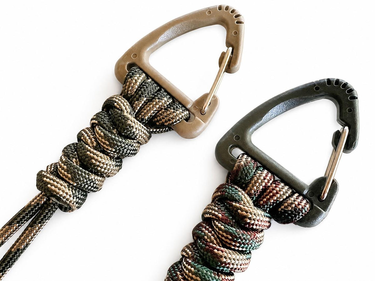 Paracord Backpack Gear Clip for Hiking & Camping | Keys Knife Small Outdoor Gear Holder | Tactical EDC Attachment