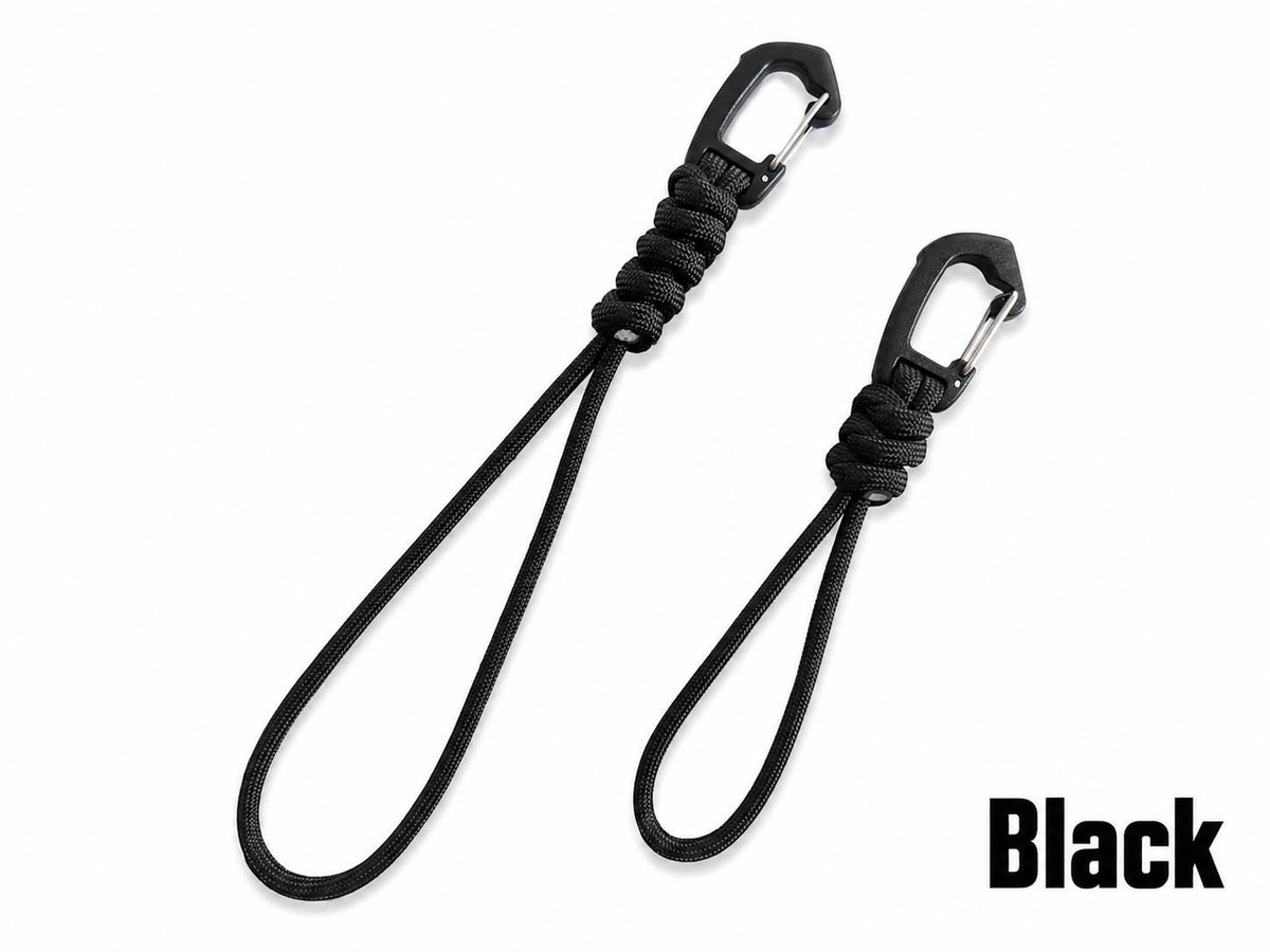 Paracord EDC Hanging Loop Set Long and Short Utility Lanyard Gear Attachment for Backpack Water Bottle Flashlight and Outdoor