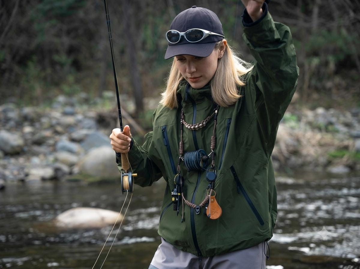 Paracord Fly Fishing Lanyard Hands Free Tool Holder