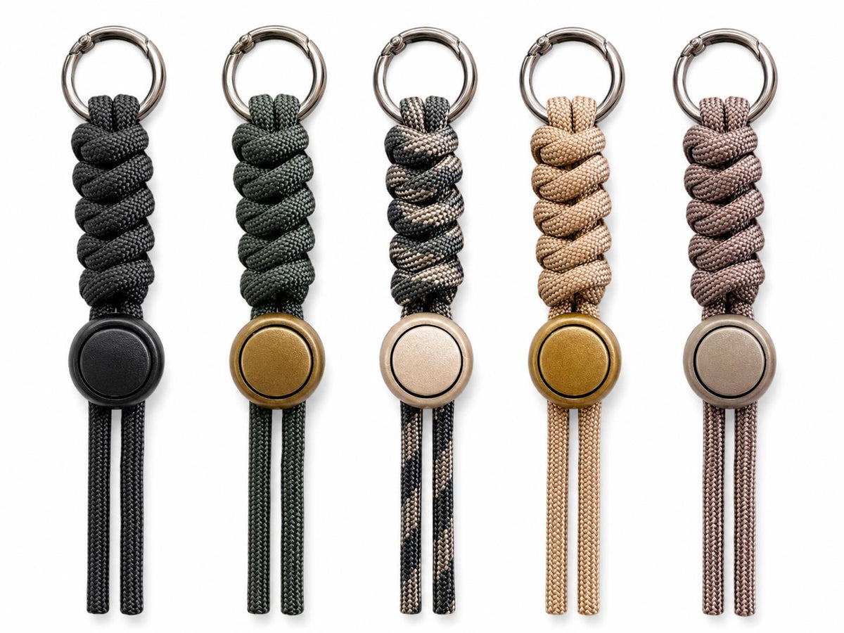 Paracord Backpack Gear Lanyard Set for Hiking & Camping | Water Bottle Gloves  Flashlight Holder | Outdoor EDC Strap