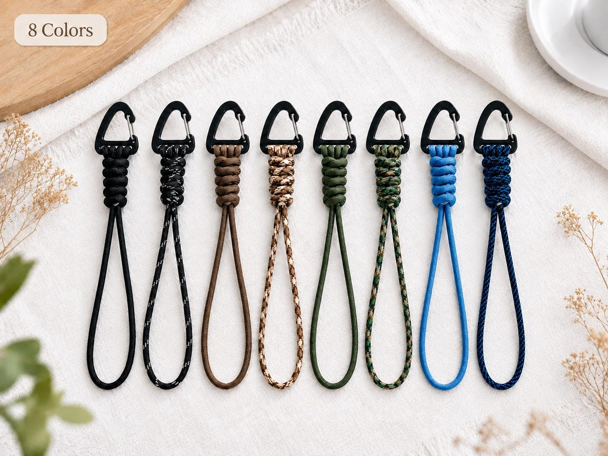 EDC Backpack Gear Clip, Paracord Gear Holder, Backpack Accessory for Gloves, Keys & Outdoor Tools, MOLLE Attachment