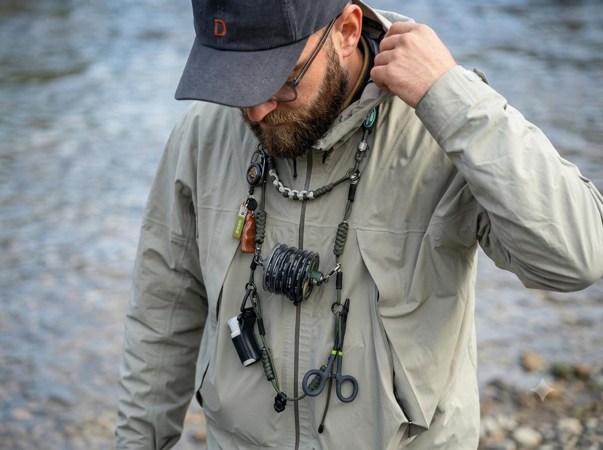 Paracord Fly Fishing Lanyard Hands Free Tool Holder
