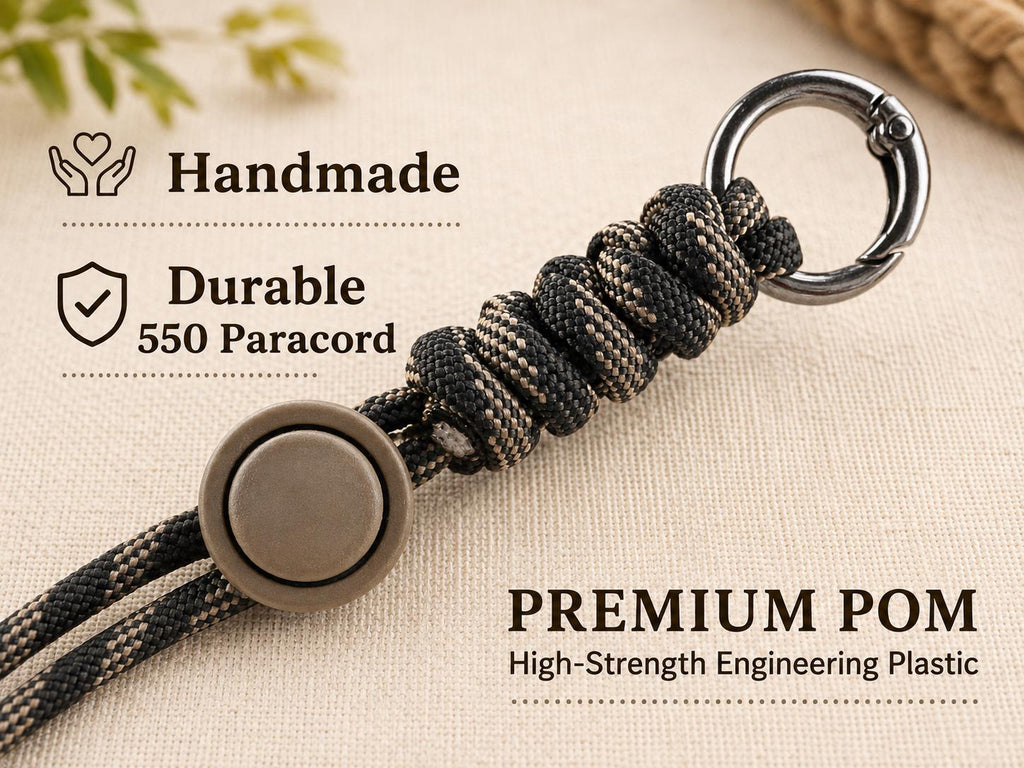Paracord Backpack Gear Lanyard Set for Hiking & Camping | Water Bottle Gloves  Flashlight Holder | Outdoor EDC Strap