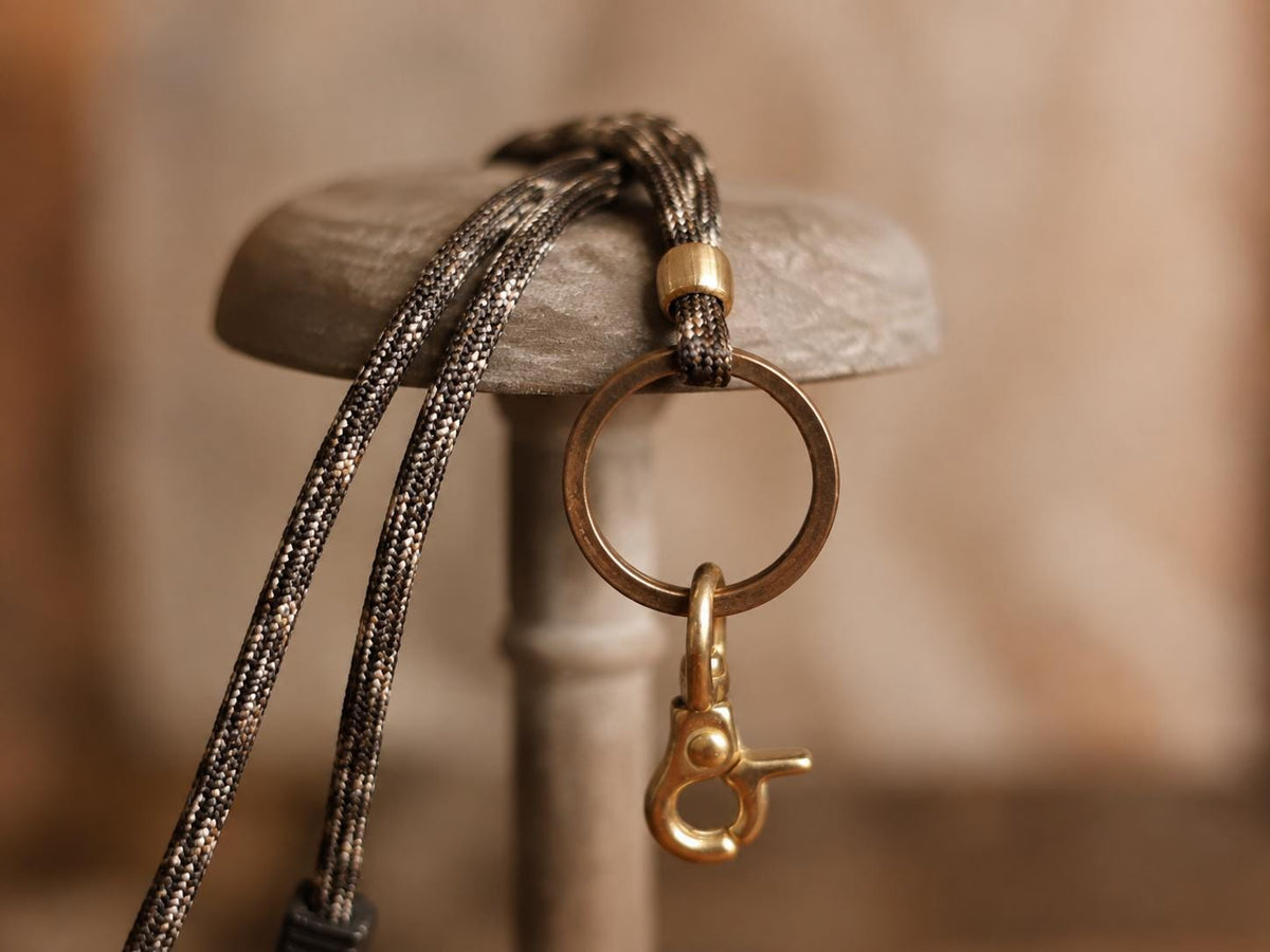 Paracord Neck Lanyard EDC Gear Holder for Keys Small Gear and Essentials Hiking and Travel